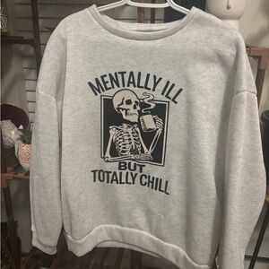 Gray Graphic Men's Sweater